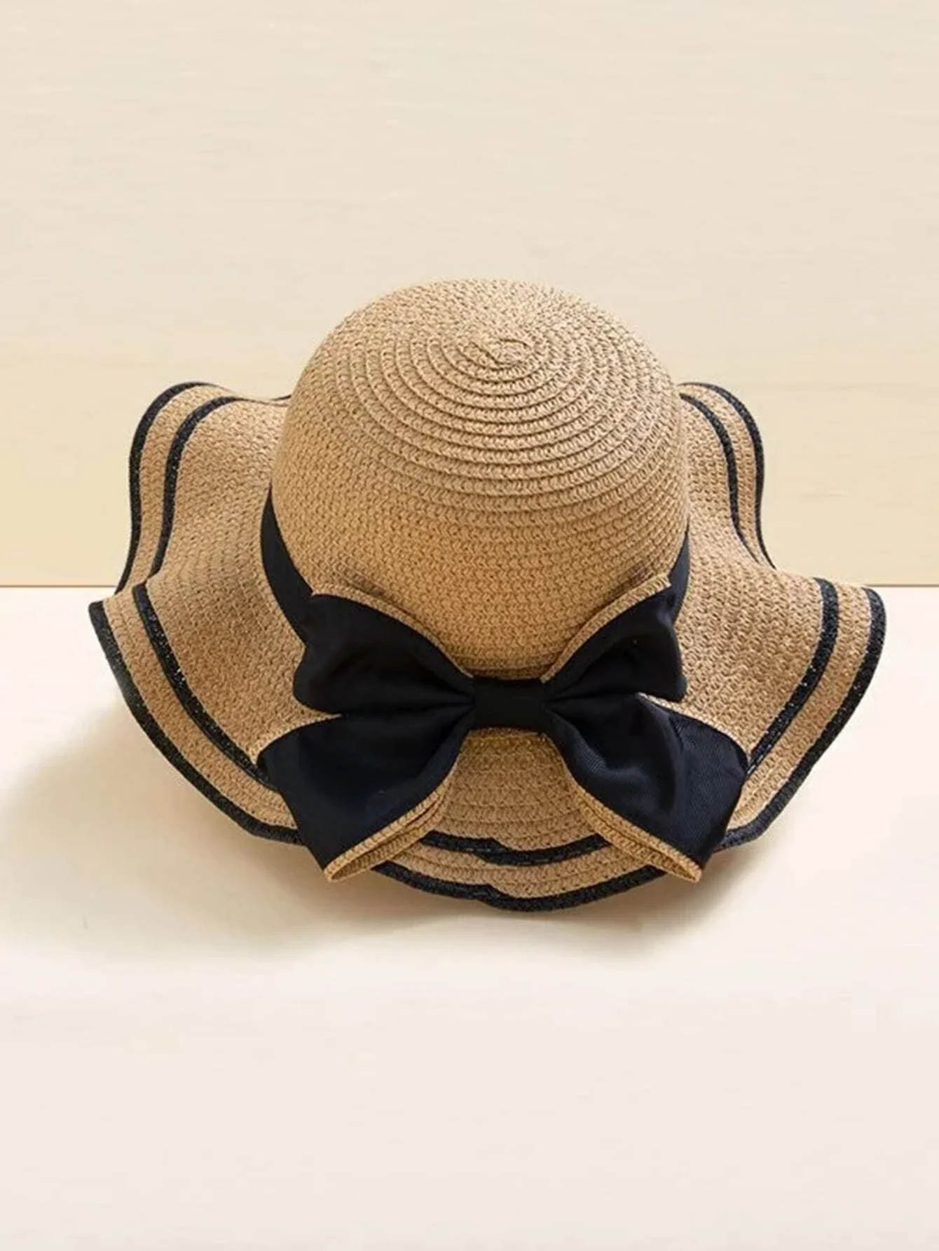 

Hats gorras sombreros capsBow Decor Straw Hat