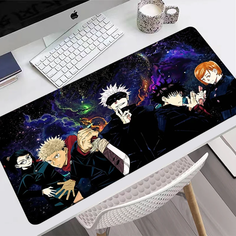 

Игровой коврик для мыши juютсу Kaisen с аниме, компьютерный Настольный коврик, милый скоростной большой коврик для мыши для геймеров, офисный ковер
