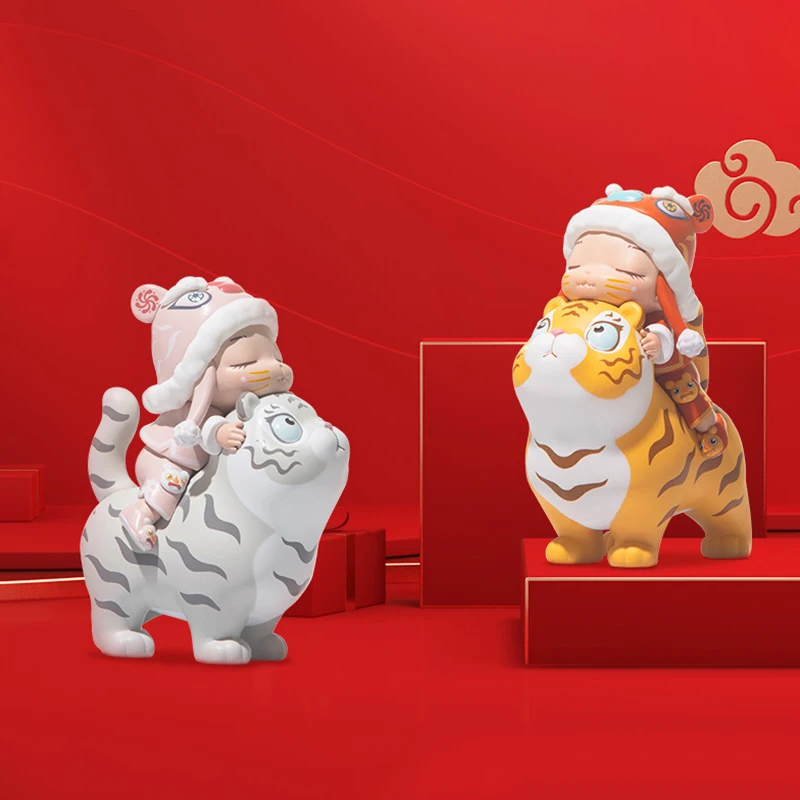Белые ночные сказки Ruyi маленький тигр игрушки сокровище новогодние подарки для