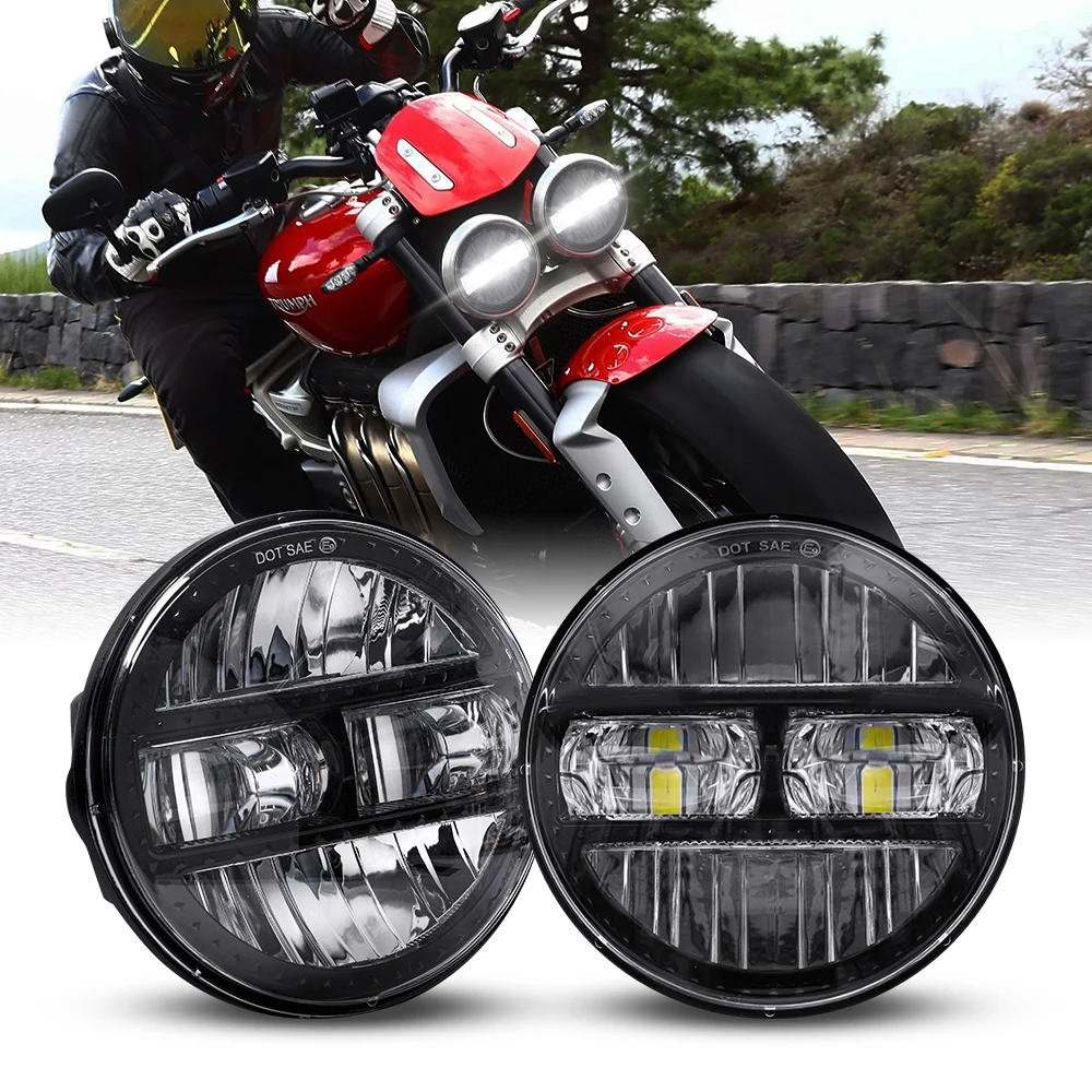 

5.75" inch Motorcycle Projector Led Headligh H4 Headlamp For Triumph Rocket iii 3 & Speed Triple & Street Triple & Thunderbird