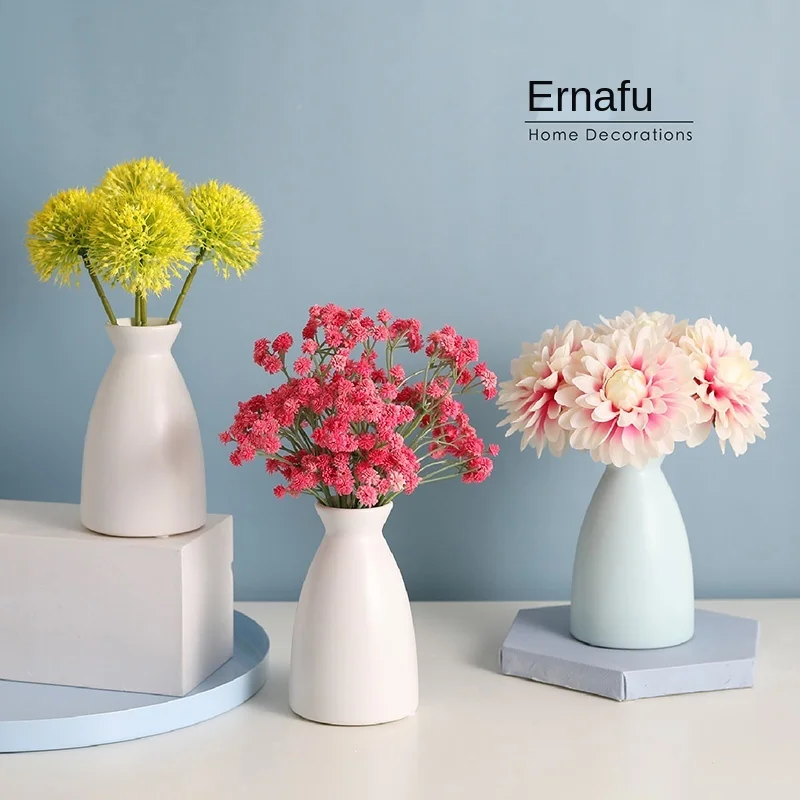 

2022 2022 Starry Dandelion Artificial Flower Set Decoration Fake Flower Living Room Floriculture Potted Furnishings Dining Table