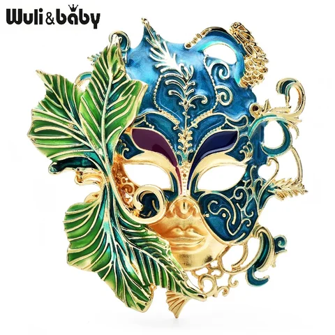Wuli&baby броши с большим волшебным лицом