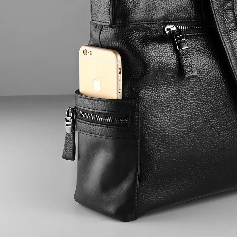 Men's Handbag 100% Genuine Leather Fashion Men's Bag First Layer Cowhide Soft Leather Messenger Bag Briefcase Business LaptopBag