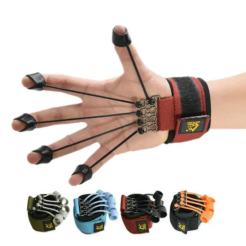 

Portable Hand Gripper Silicone Finger Expander Hand Grip Wrist Strength Trainer Finger Exerciser Resistance Band Fitness