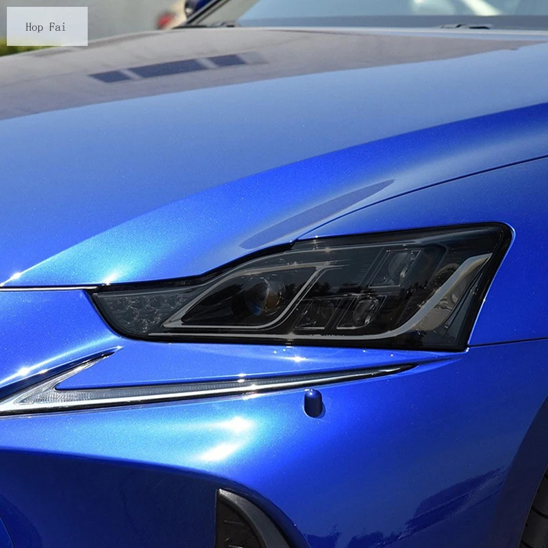 

2 Pcs Car Headlight Protective Film Transparent Black TPU Sticker For Lexus IS 2016-2020 IS 200t 300h 250 F Sport Accessories