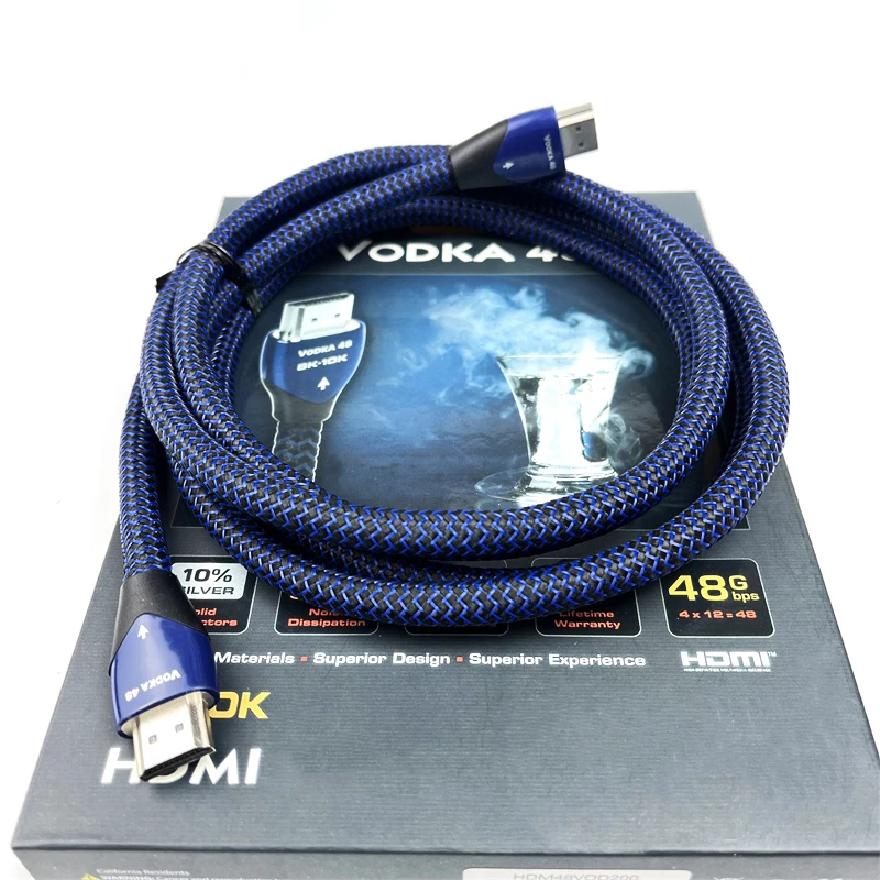 Hi-Fi 8K 10K водка HDMI кабель 10% посеребренный медный AV TV 48 48 48 Гбит/с Ultra HD 5,0 видео аудио провод