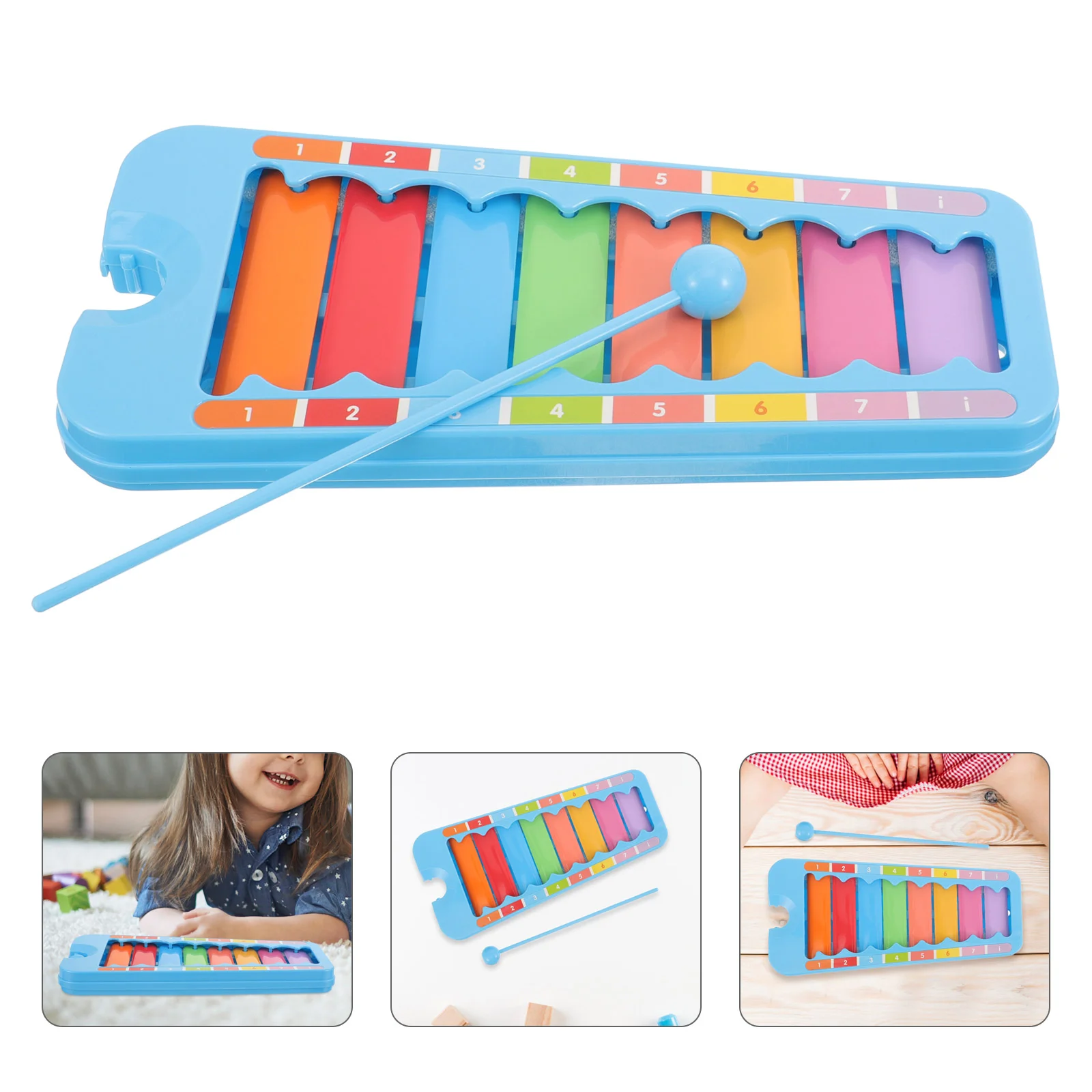 

Instruments For Kids Musical Learning Toys Glockenspiel Xylophone 8 Notes Gift