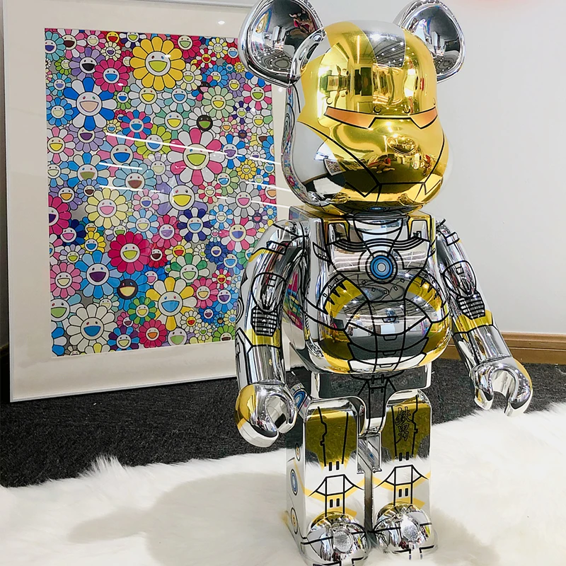 

Модель из американского фильма «супергерой» Sora Yamaki Bearbrick 400%, стальная модель, милые детские игрушки на День святого Валентина, Подарок на го...