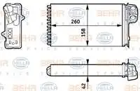 

8 FH351313 внутренний нагреватель радиатора для SCENIC 1,4 h351313