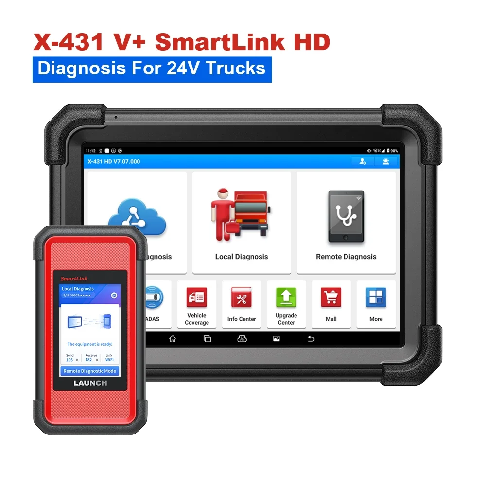 LAUNCH X431 V+ SmartLink HD Диагностический сканер для коммерческих транспортных средств