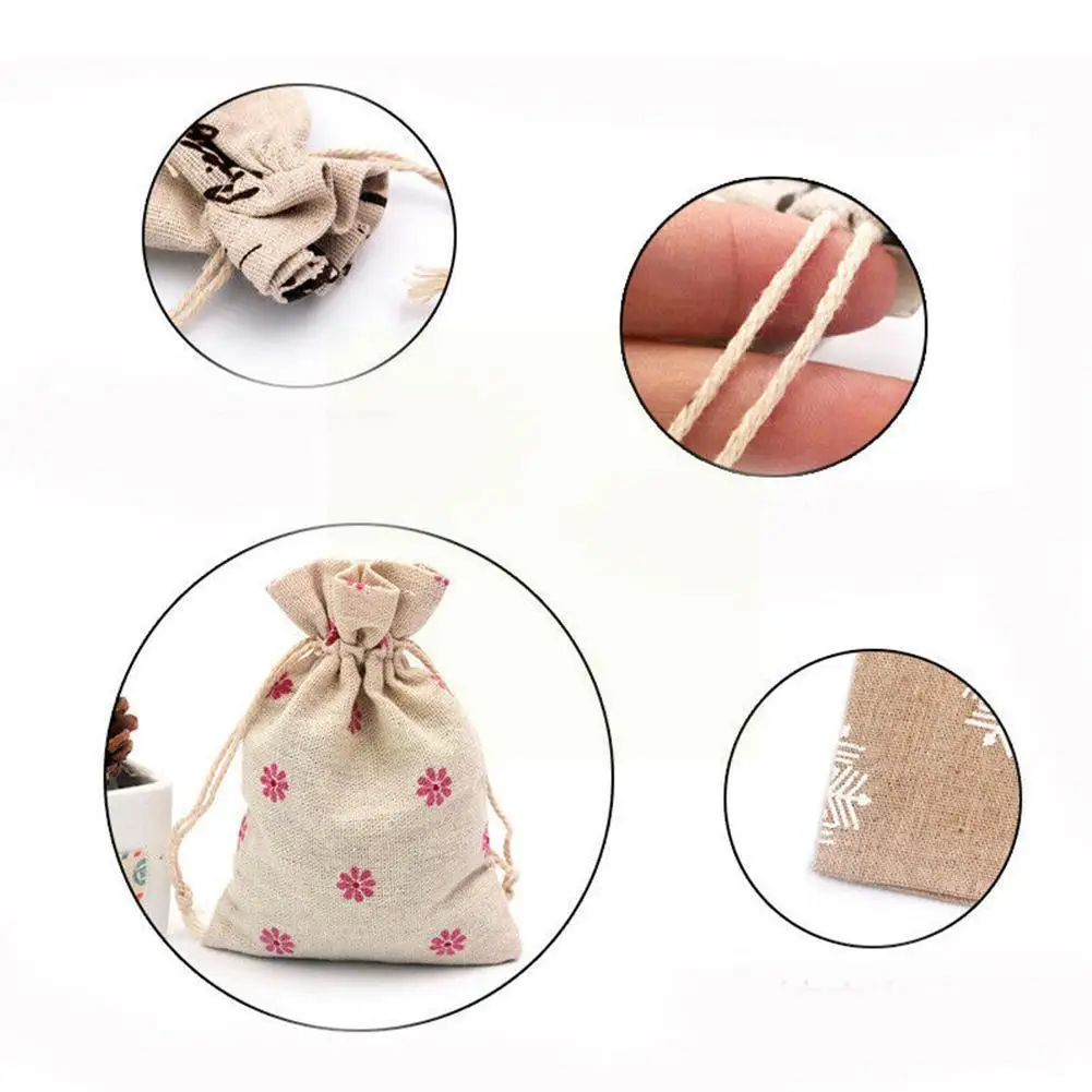 

Christmas Candy Bag Beads Jewelry Small Objects Storage Bag For Wedding Gift Travel Packaging With Drawstring Bags F8B8
