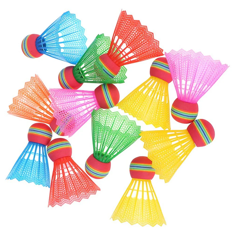 

12pcs Useful Chic Funny Colorful Shuttlecock for Outdoor Family