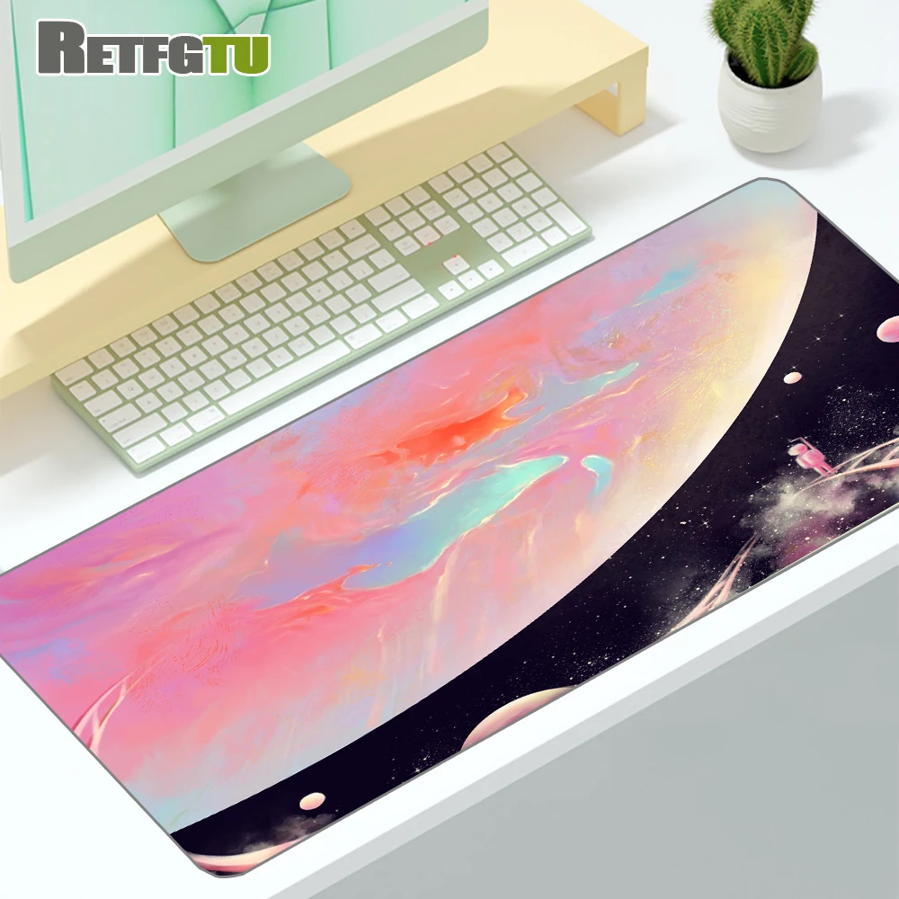 

Space Mat Mousepad Company Cute Cat Black Mause Pad Pink Carpet Xxl Deskmat 90x40 Mouse Pad Gamer Mechanical Keyboard Gaming Mat