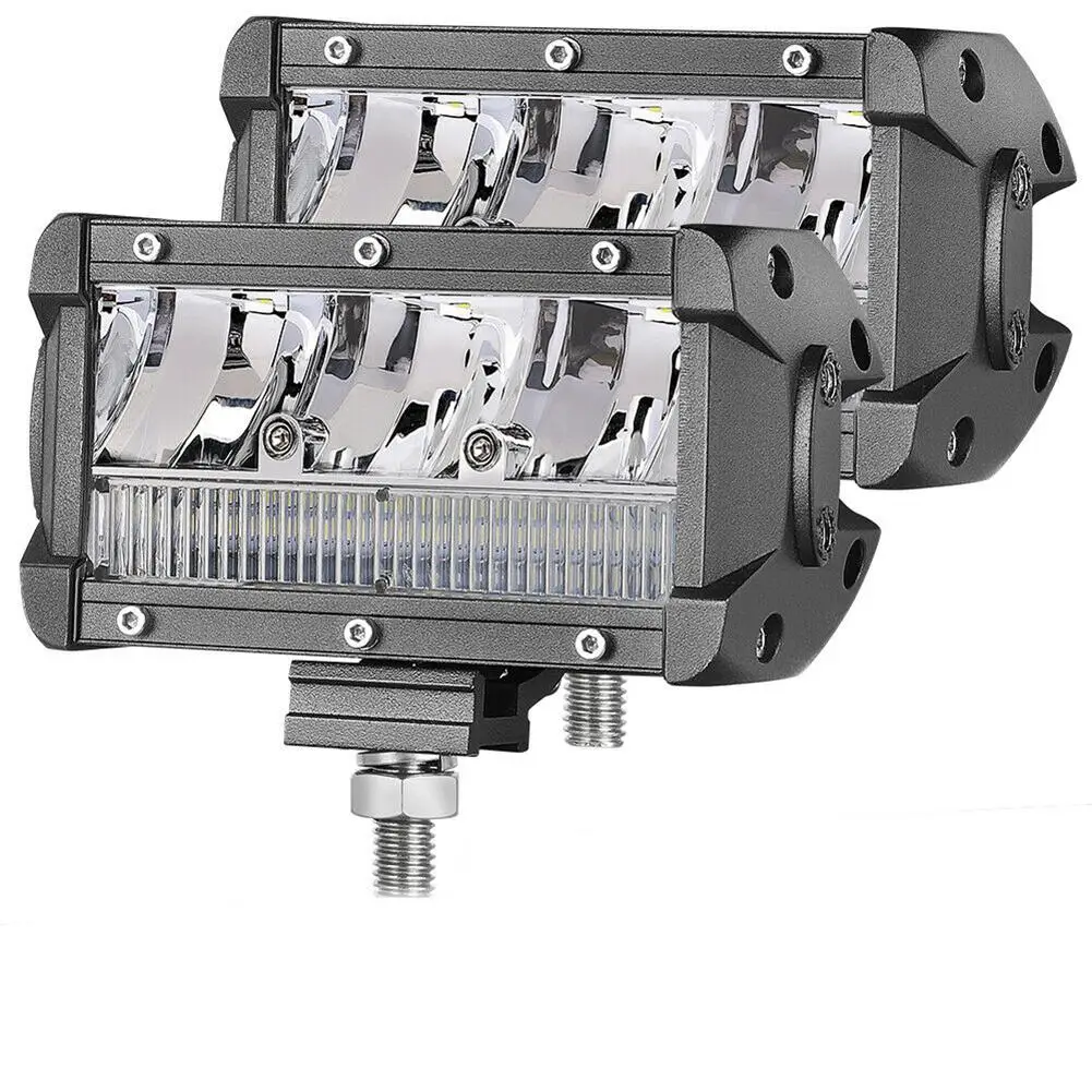 

1 Pair Car Led Work Headlight 5-inch 6000k 65w Off-road Vehicle Modified Spotlight Strip Light Dropshipping