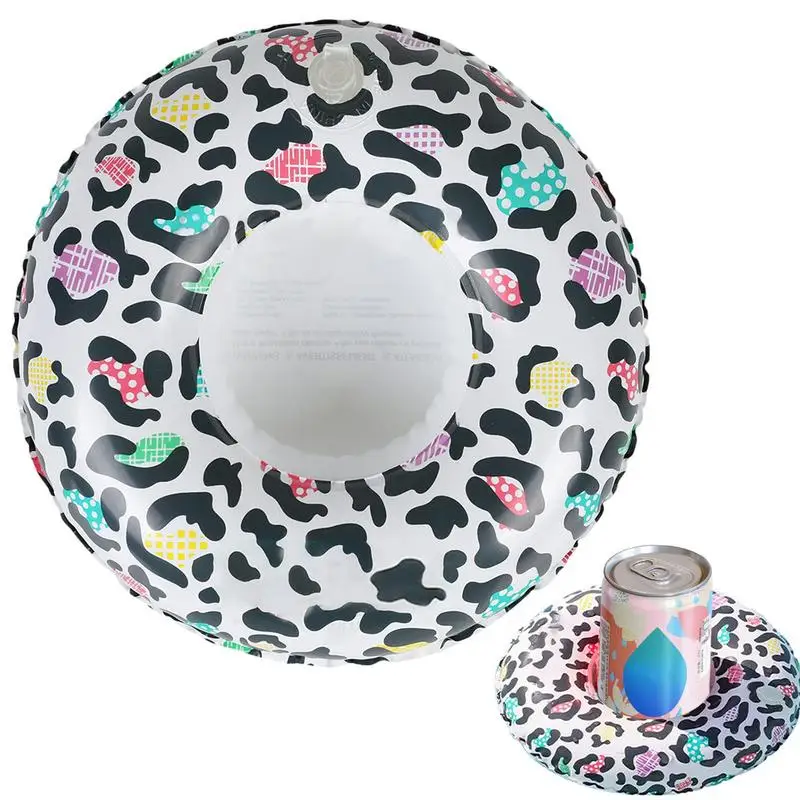 

Pool Drink Holder Floats PVC Pool Floating Drink Holder Multifunctional Pool Party Accessories Fits Beer Cans Drink Cups And