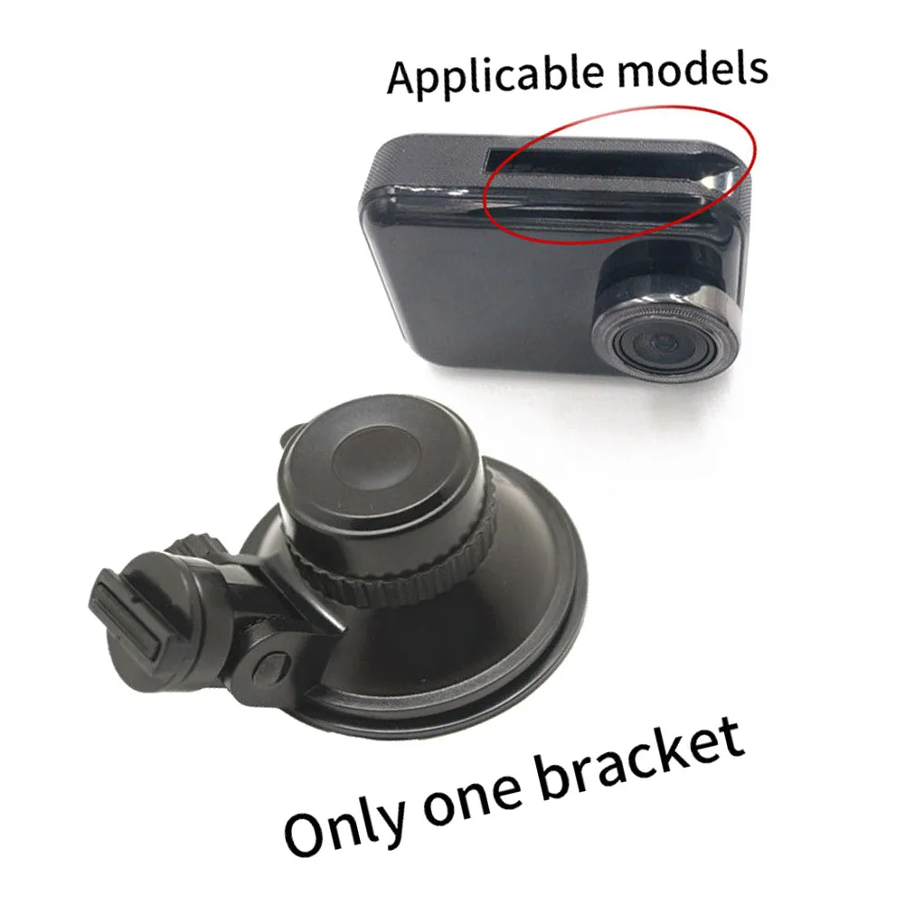 

Car DVR Mount Dash Cam Holder 360 Degrees Rotating Holder ABS Plastic Black Driving Recorder Bracket Suction Cup Installation