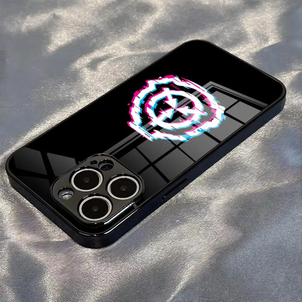 Фото Чехол для телефона S-SCP F-Foundation для iPhone 17 Pro Max, 17e, 16, 15, 14 Pro Max, 13, 12 Plus, стеклянная накладка №3