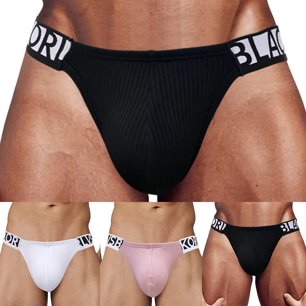 

Men Sexy Bikini Briefs Underpants Sexy Pouch Enhancing Low Waist Thong Underwear Soft Comfortable Boxer