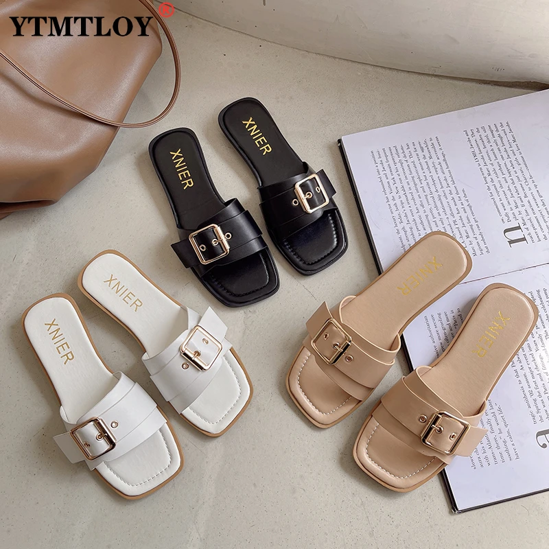 

Shoes Women Slippers Flat Slippers Women's Spring Summer Flat Heel Sandals Sandales Femmes Sandalias Zapatos De Mujer