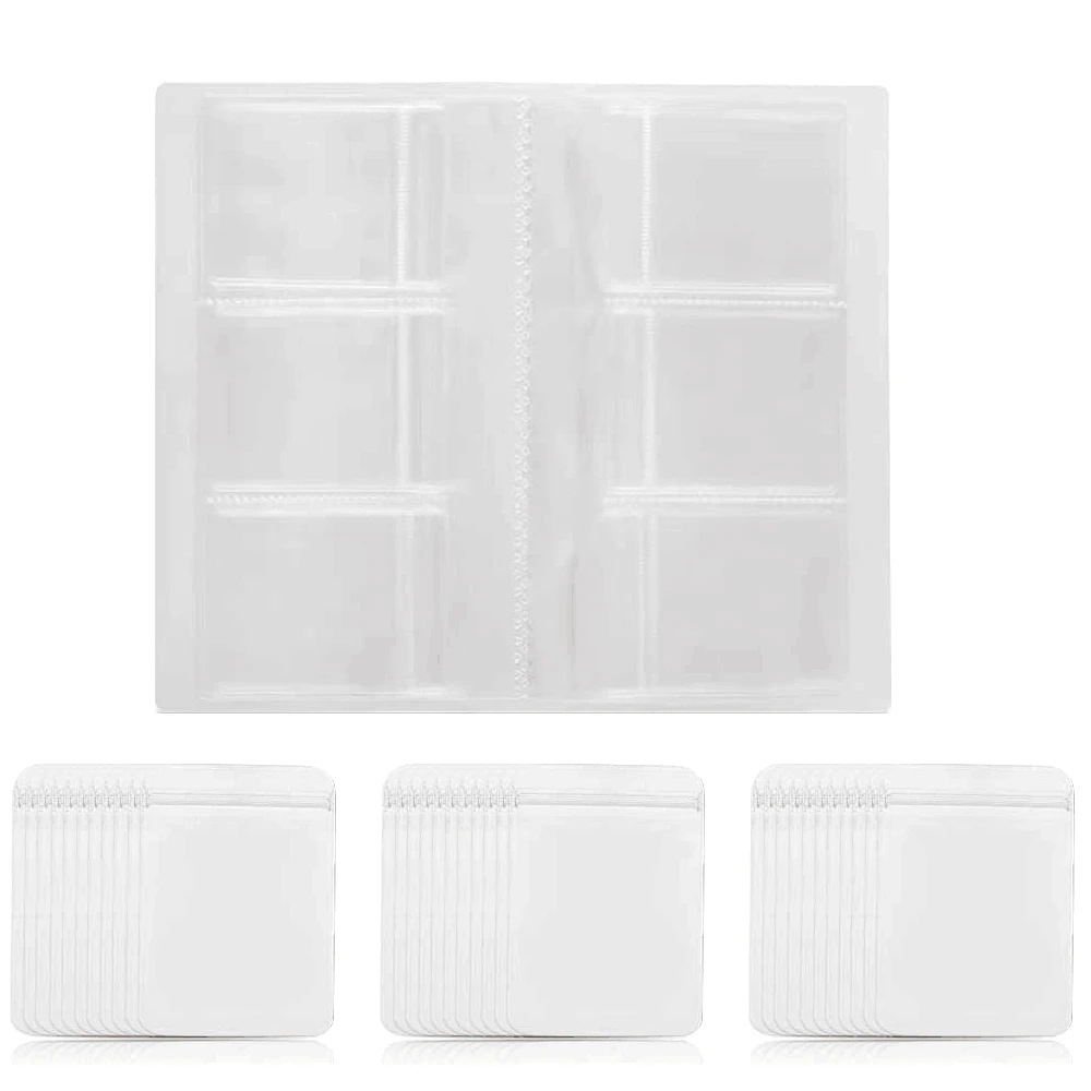 

Прозрачный органайзер для ювелирных изделий с 3 ячейками, утолщенный чехол-органайзер для сережек, чехол на молнии с защитой от окисления (30 ...