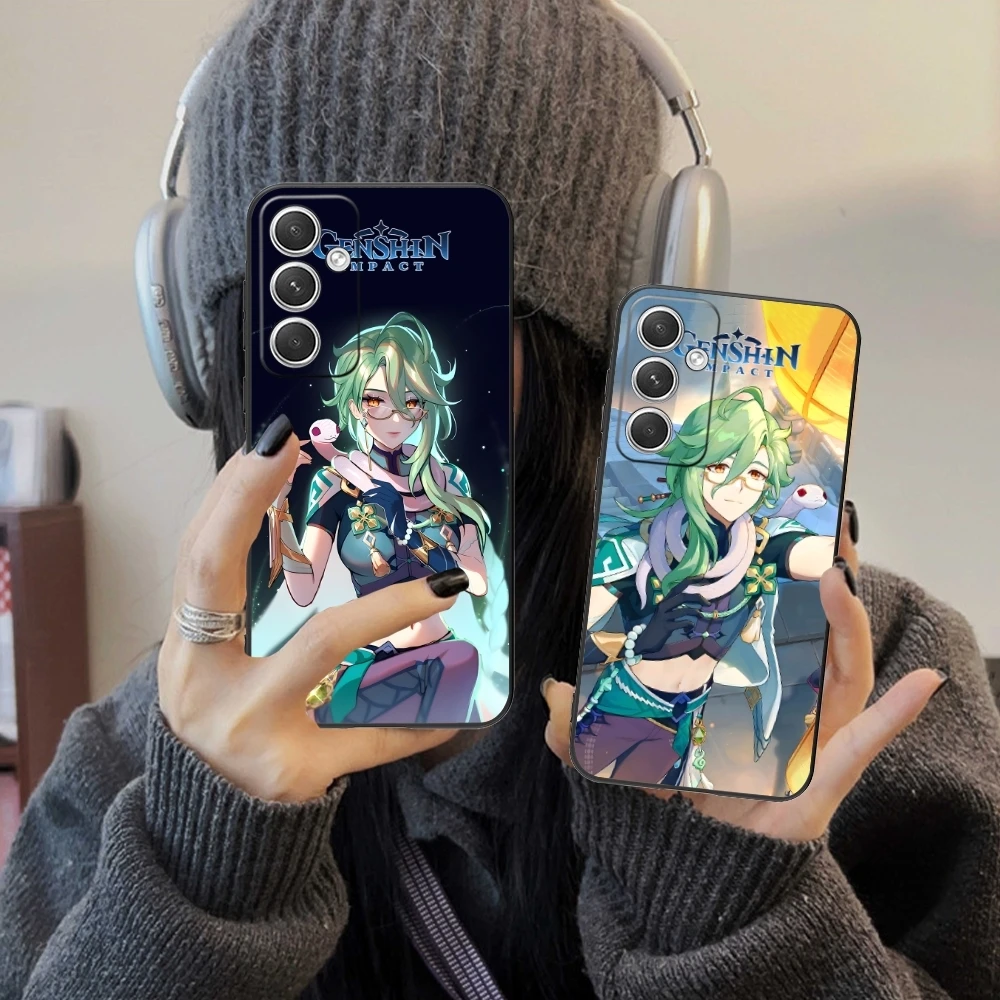 Чехол для мобильного телефона Genshin Impact Baizhu Samsung Galaxy S24 S23 S22 S21 S20 S10 S9 Plus FE Ultra Lite