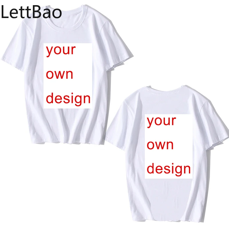 Летняя двухсторонняя хлопковая Мужская/женская футболка с круглым вырезом