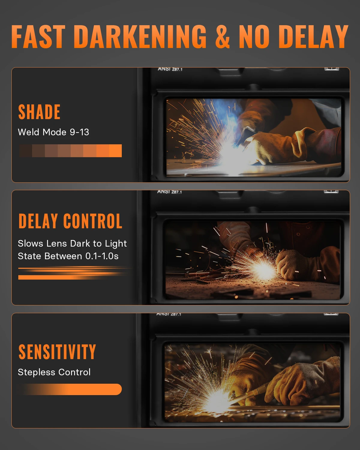 Сварочный шлем HITBOX с автоматическим затемнением
