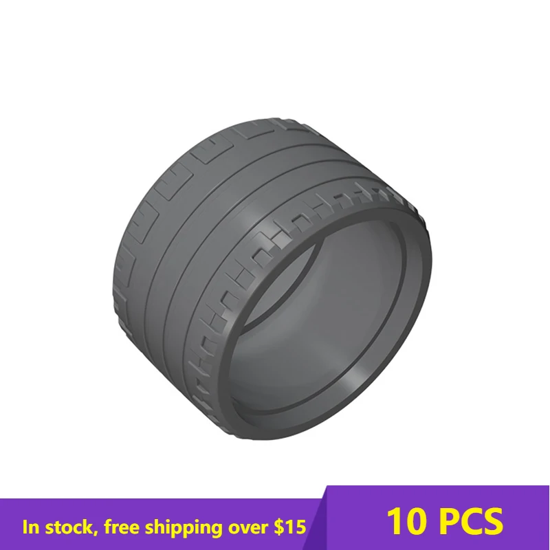 

10PCS MOC High-Tech Assemble Particle 55978 37x22mm Tires Building Blocks Kit Replaceable Part Toys For Children Gifts