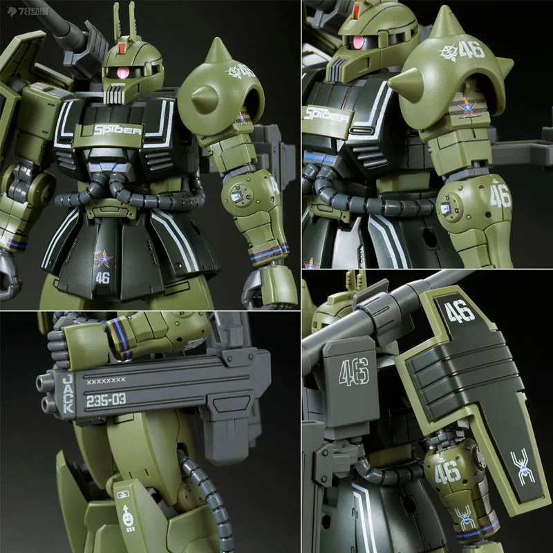 Bandai Original MODEL KIT GUNDAM HGGTO MS - 06K ZAKU CANNON 1144 Аниме Фигурка Сборка Модель Игрушки Модель Подарки для мальчиков (art.: 3920cf30db089) - 3920cf30db089