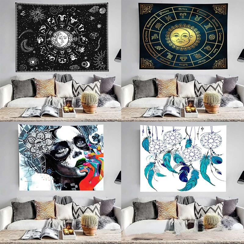 

100x150cm 180x230cm Nordic Hanging Cloth Simian Style Room Decoration Background Cloth Wall Tapestry Various Sizes Wall Decor