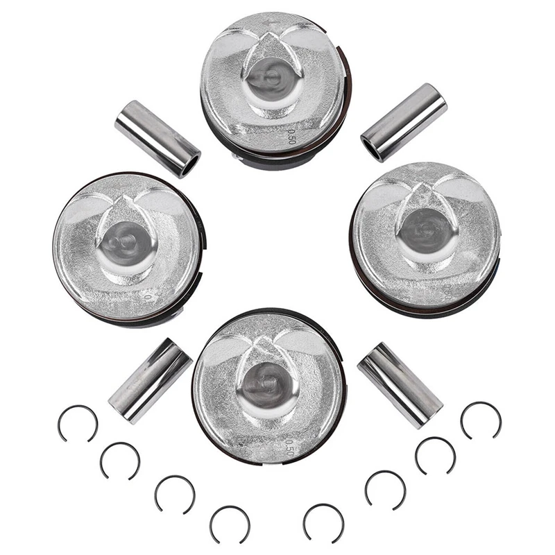 4Pcs New Pistons &amp Ring Set 11257566019 For MINI R55-R61 N14 TURBO Cooper Countryman 06-16 Engine Spare Parts
