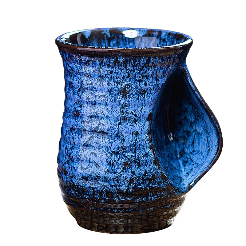 Керамическая чашка-печи кофейная чашка креативная чашка-грелка для рук большая