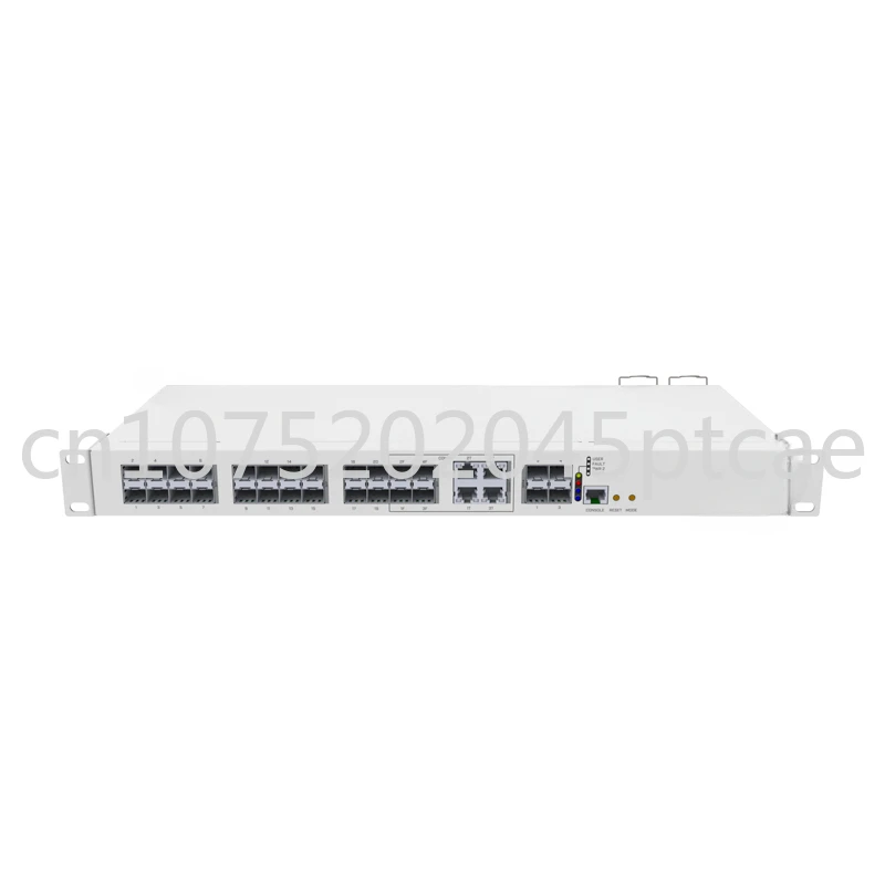 

CRS328-4C-20S-4S+RM Smart Switch 20xSFP cages, 4xSFP+, 4xCombo ports (Gigabit Ethernet or SFP), 800MHz CPU, 512MB RAM