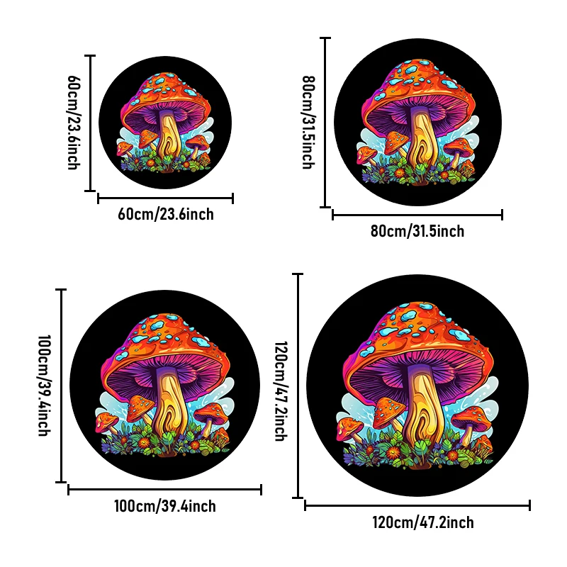 Красочный фетровый коврик с 3D-принтом: противоскользящий устойчивый к