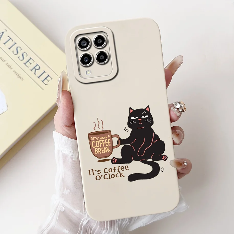 Чехол для Samsung M33 M53 Женский задняя крышка защиты фотокамеры мягкий чехол Galaxy M 33 53