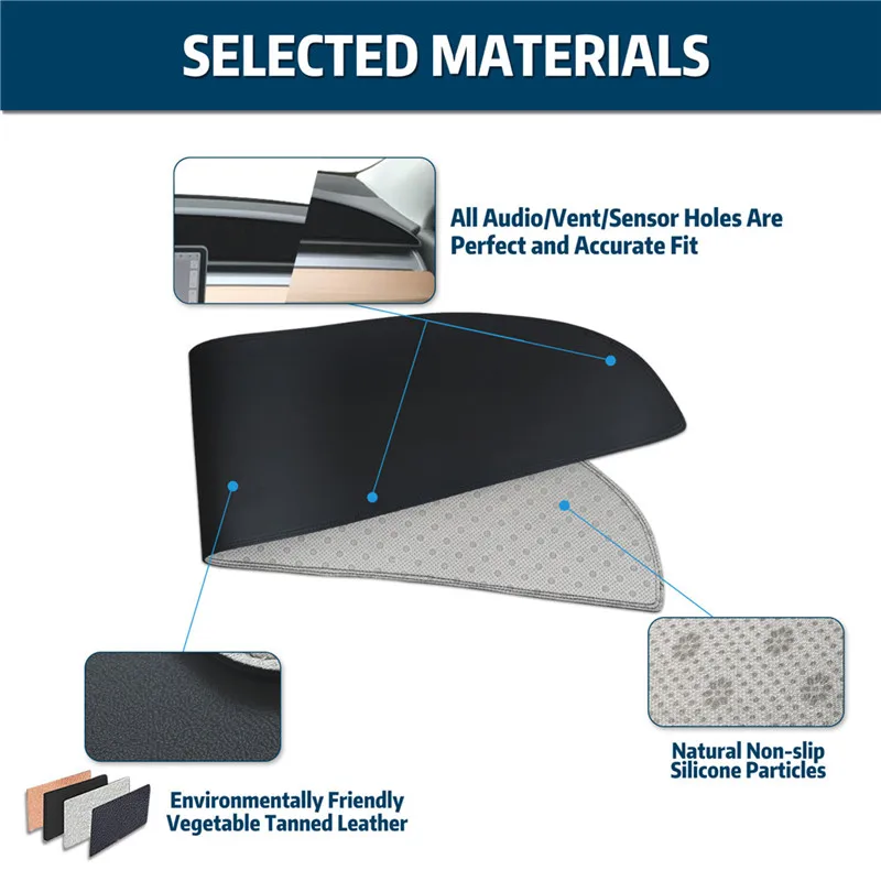 Для Tesla Model 3 Y 2017-2022 Левый коврик для приборной панели декоративная подушка