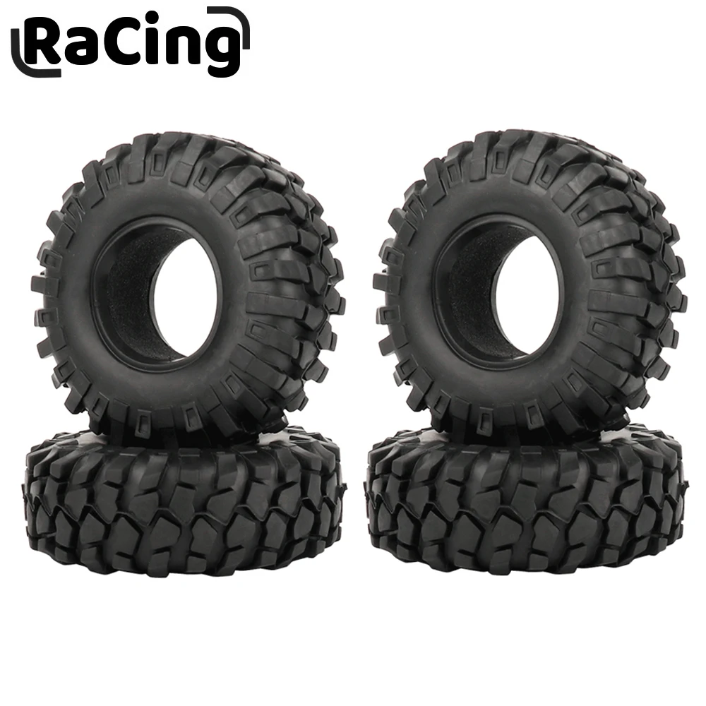 

1/2/4Pcs 108mm 1.9 inch Rubber Wheel Tires Rocks Tyres For 1/10 Axial SCX10 90046 TRX4 D90 D110 CC01 RC Crawler Car Part Parts
