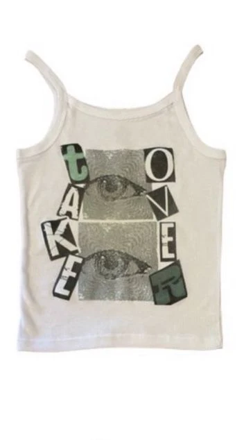 

Harajuku Y2K Letter Print Sexy Tank Top Baby punk Tops Vintage T-shirt Aesthetic Slim tops Streetwear Goth Short Sleeve baby tee