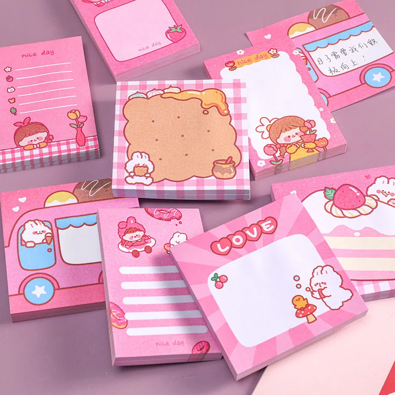 

Creative Cute Kawaii Cartoon N Times Sticky Notes Memo Pad Page Flag Korean To Do List Planner Office Decoration