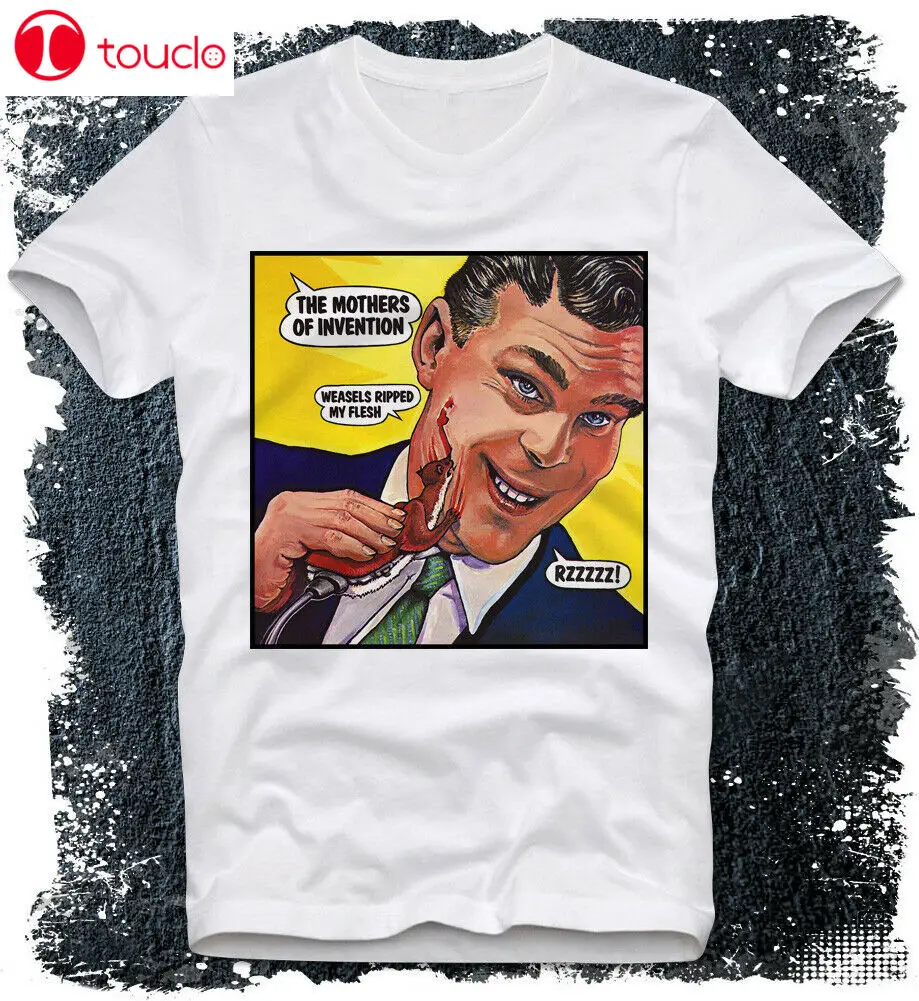 

Футболка унисекс с надписью «Frank Zappa Weasels»