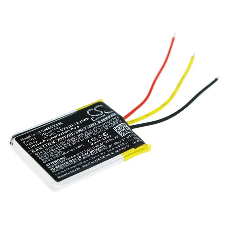 Аккумулятор CameronSino CS-MRS300SL для наушников Marshall Major II, III (VDL603040) 650mah