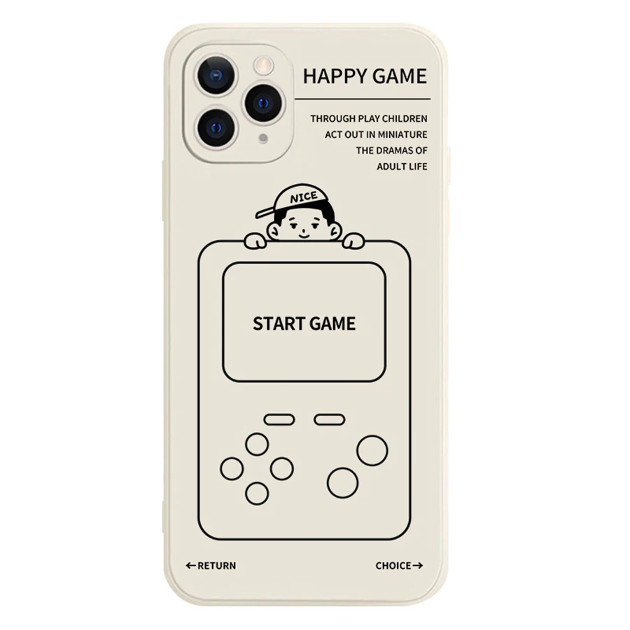 

Side Pattern Lens Fully Wrapped Skin Feeling Silicone Phone Case For Iphone 13 12 Mini 14 11 Pro Max X Xr Xs Max 7 8 Plus Fundas