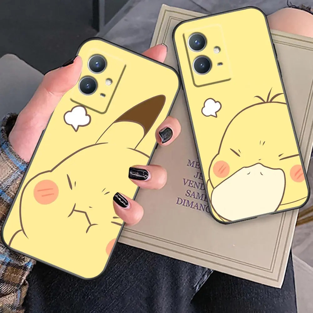 

Disney Cute P-Pokemon Pikachu Anime Case For Huawei P50E P50 P50Pocket P40 P30 P20 P10 Pro Plus Lite 2021 2020 2019 2018 Cover