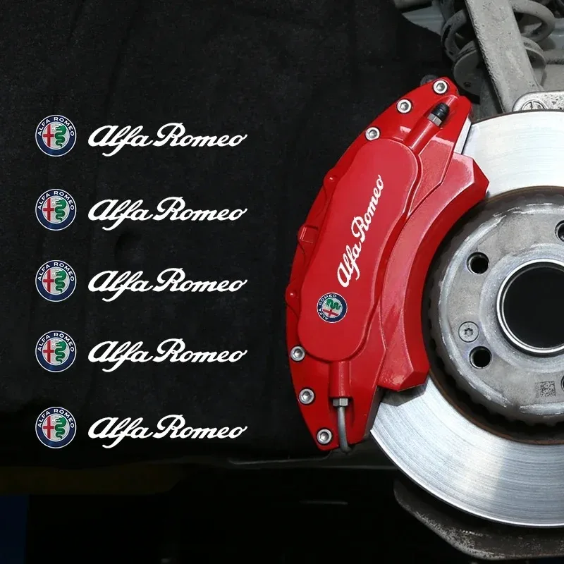 Фото Для Alfa Romeo 159 Giulietta Giulia Mito Stelvio Brera Spider автомобильные товары тормозной суппорт значок наклейка украшение наклейка наклейка №3