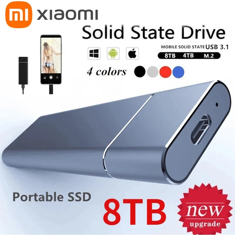 

Xiaomi Original M.2 SSD Mobile TYPE-C Hard Drive External Solid State Drive Portable High Speed Storage Device for Computer