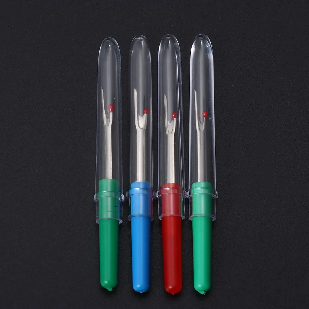 Freeshipping 4Pcs Plastic Handle Craft Thread Cutter Seam Ripper Stitch Unpicker DIY Cross-Stitch Remover Sewing Tools - купить по