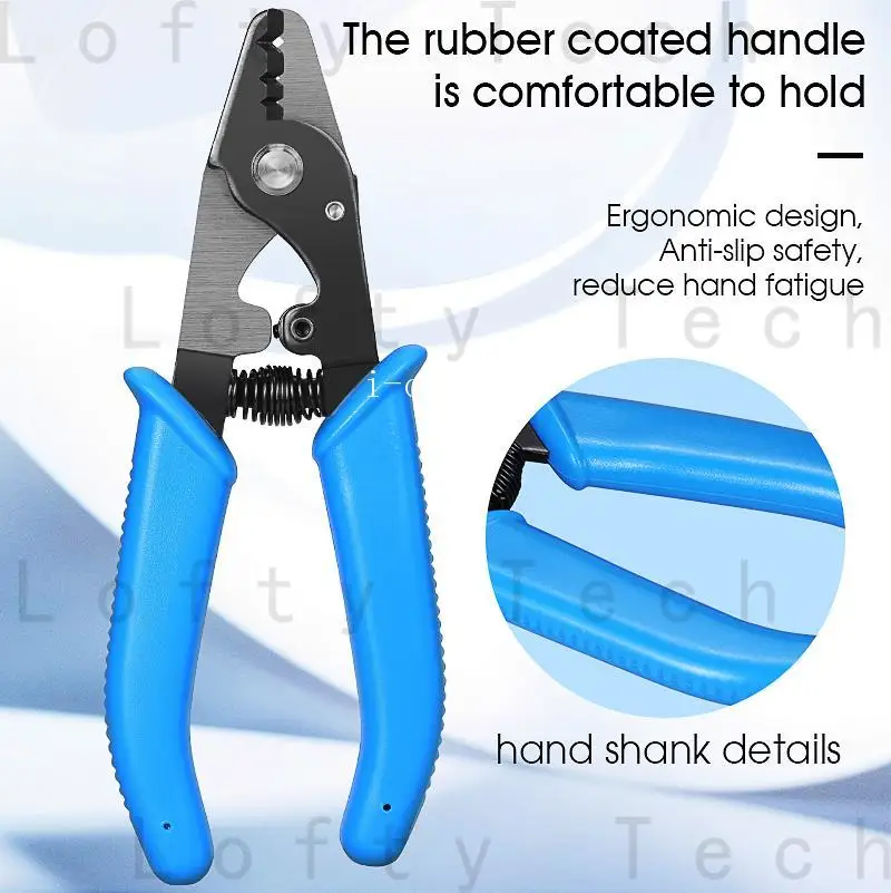 5pcs/Lot Free shipping VCFS-33 Three-port Fiber Optical Stripper Pliers Wire Strippers for FTTH Tools Optic Stripping Plier Tool