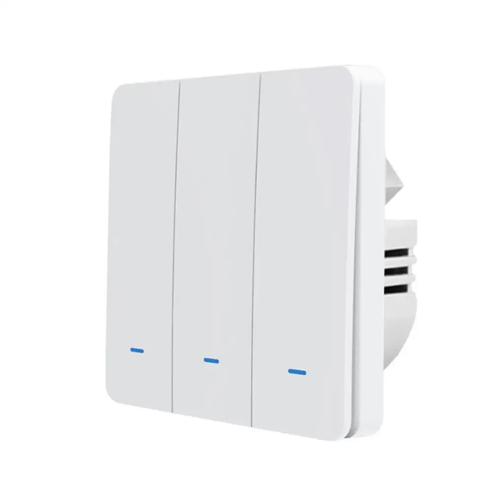 

Пульт дистанционного управления Zero Fire Switch 10a Tuya Smart Home, совместимый с Alexa Google Home, Новый беспроводной переключатель типа Eu 86, 1/2/3 Way