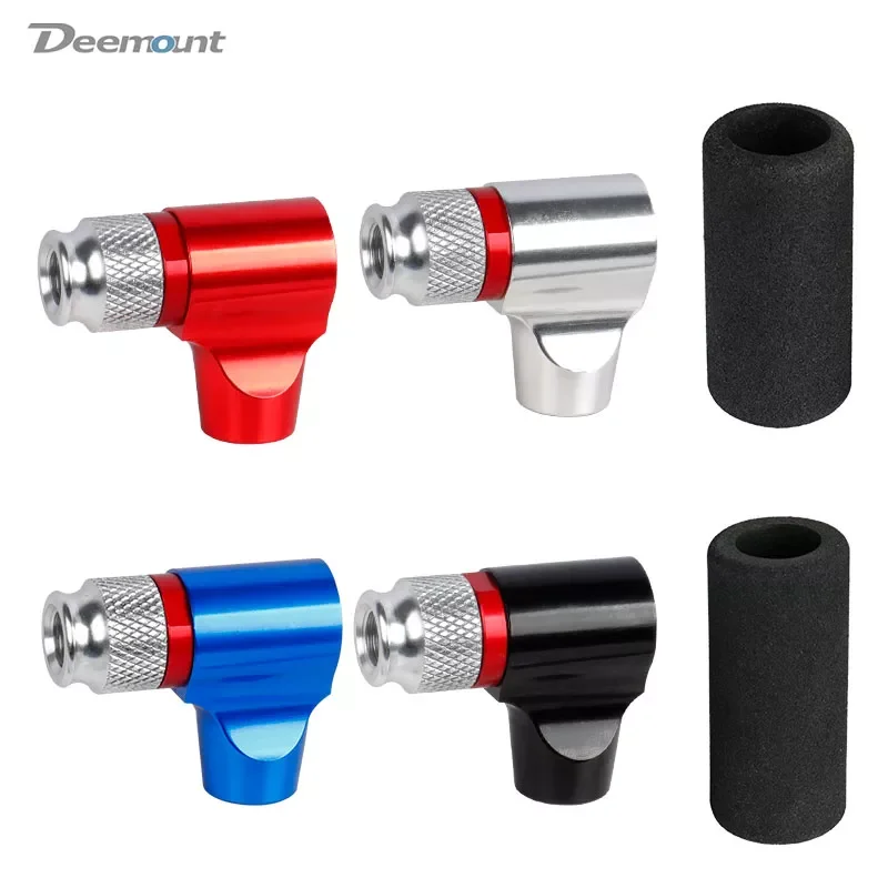 

Deemount Bicycle CO2 Cartridge Inflator Head Fits Schrader N Presta Cycling Air Inflation Mini Hand Pump Nozzle