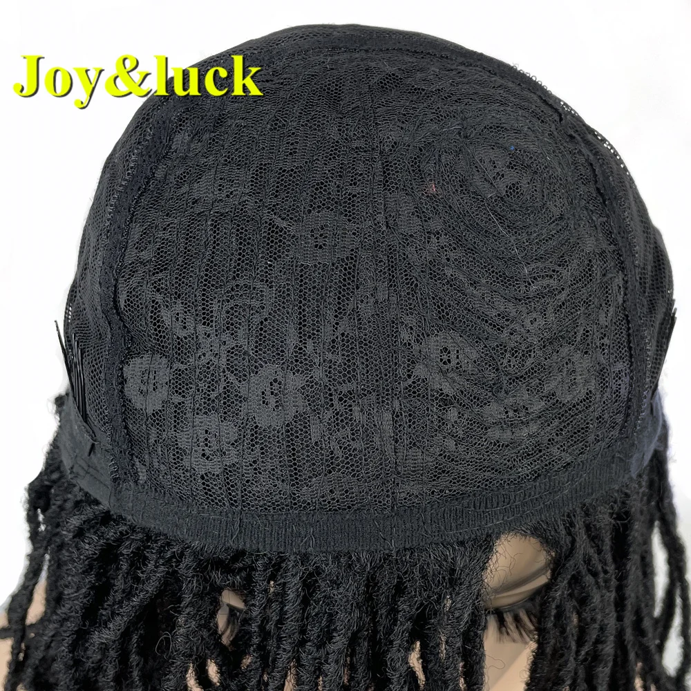 Синтетический черный парик для дредов короткие плетеные волосы парики